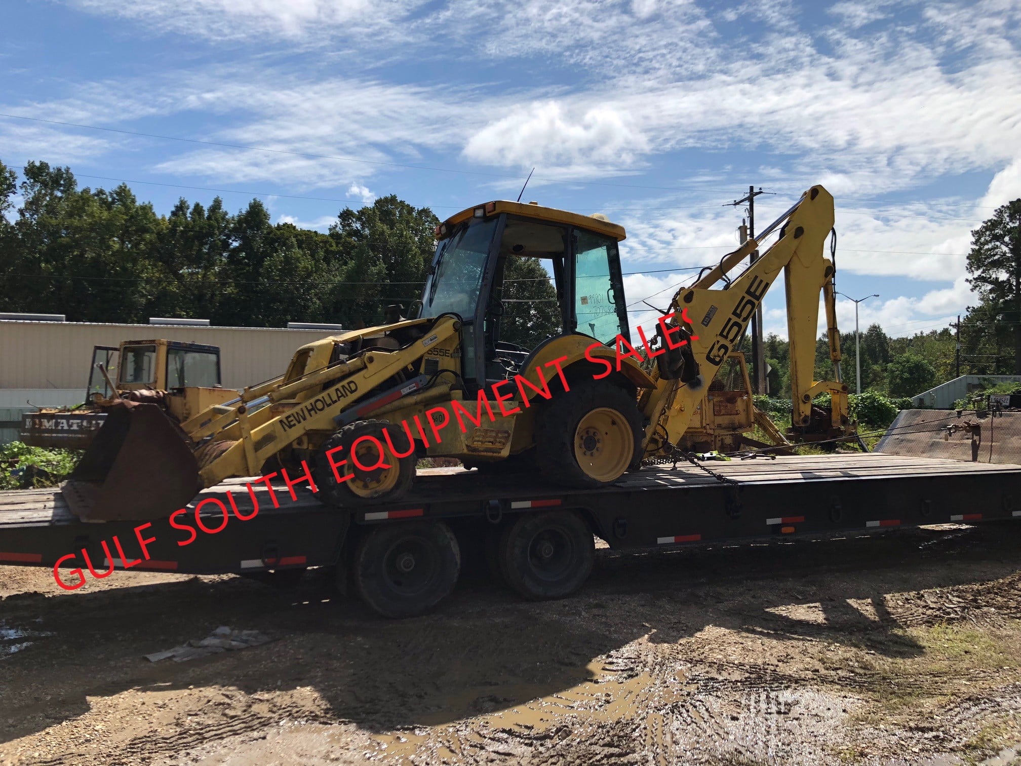 FORD NEW HOLLAND 655E BACKHOE IN FOR PARTS