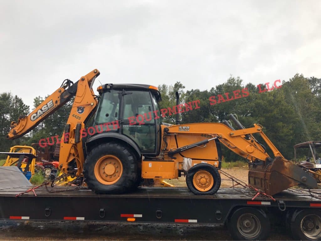 SALVAGE CASE 580 SUPER N TIER 4 BACKHOE FOR PARTS GULF SOUTH EQUIPMENT SALES BATON ROUGE LOUISIANA