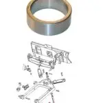 D30930 CASE DOZER C-FRAME BRACKET BUSHING. NEW NON-OEM 450, 450B, 450C, 450D, 450E, 550, 550E, 550G
