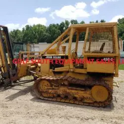 SALVAGE JOHN DEERE 450G LGP DOZER FOR PARTS GULF SOUTH EQUIPMENT SALES BATON ROUGE LOUISIANA