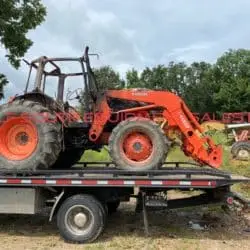 SALVAGE KUBOTA M9450 TRACTOR FOR PARTS GULF SOUTH EQUIPMENT SALES BATON ROUGE LOUISIANA