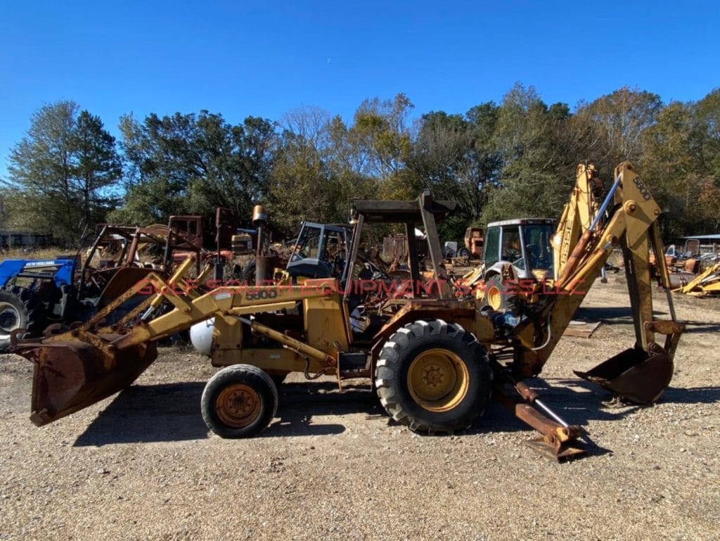 SALVAGE MACHINE CASE BACKHOE MODEL 580D 580SD FOR PARTS GULF SOUTH EQUIPMENT SALES BATON ROUGE LOUISIANA