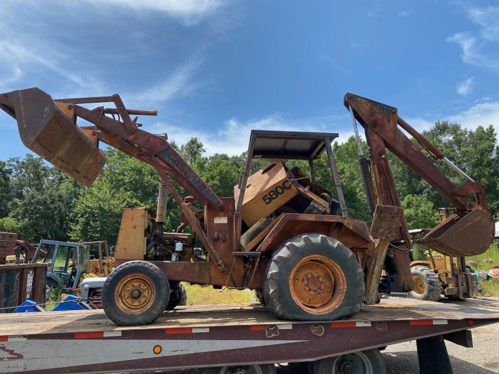 Case 580C Backhoe for Salvage gulf south equipment sales baton rouge louisiana
