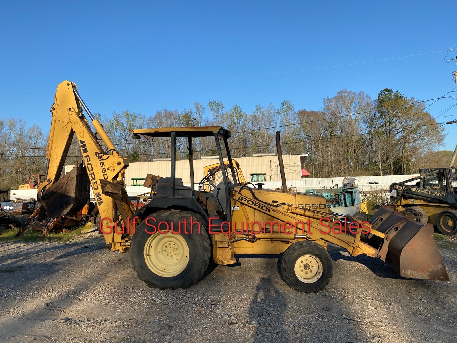 Ford 555D Backhoe for Salvage
