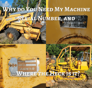 where is my machine serial number and why the heck do you need it faaq cover photo over machines with close-ups of the serial number tag