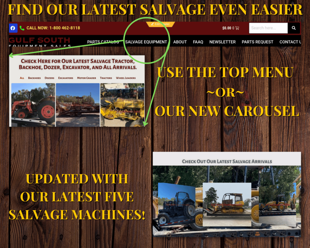 two ways to find our newest salvage machines