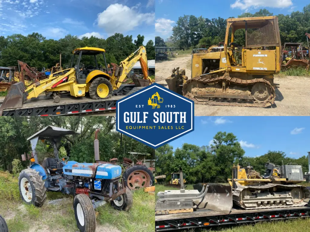 july salvage arrivals 2023 ford 3930 ford lb75 backhoe john deere 450g dozer komatsu d39p-1 dozer