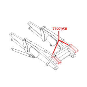 Ford 555 Used Loader Bucket Tilt Link -- 7707956