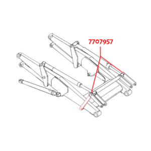 Ford 555 Used Loader Bucket Tilt Link -- 7707957