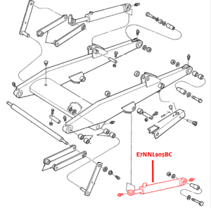 E7NNL905BC USED Loader Lift Cylinder Ford 555C 555D