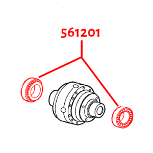 26799980 561201 FRONT DIFFERENTIAL CARRIER BEARING FORD 555C 555D 555E 6610 7610