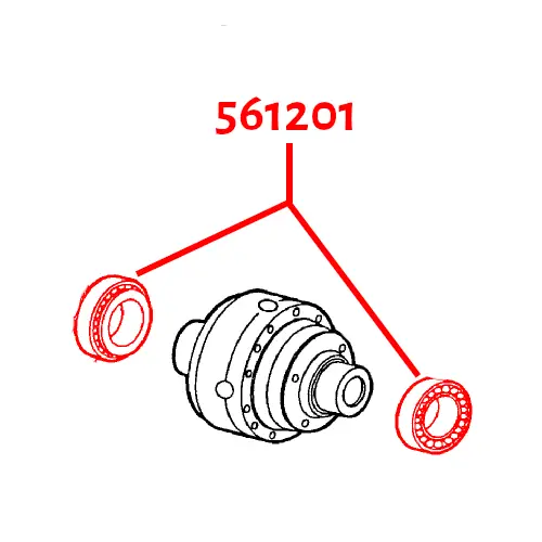 26799980 561201 FRONT DIFFERENTIAL CARRIER BEARING FORD 555C 555D 555E 6610 7610