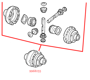 9968055 NEW OEM CARRARO FRONT DIFFERENTIAL ASSEMBLY FORD 555C 555D 555E 6610 7610 - Image 2