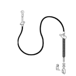 85815536 47546573 New OEM Handbrake Cable Ford 555E LB75 LB75.B B95