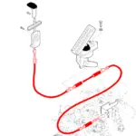 85817691 NEW OEM Throttle Cable New Holland LB75