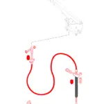 85815536 NEW OEM Hand Brake Cable Assembly Ford / New Holland 555E LB75 B95