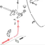 86576163 NEW OEM Foot Throttle Cable Assembly Ford 555C 555D